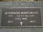 Jefferson Hartgrove Civil War Veteran PVT Co I 1 Illinois CAV 1833-1895