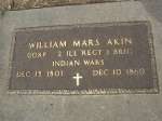Picture 1 of 2 Williams Mars Akin Black Hawk War Veteran 2 REGT Mounted VOL Died December 10, 1860